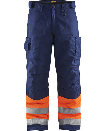 Blaklader Winterwerkbroek High Vis met striping