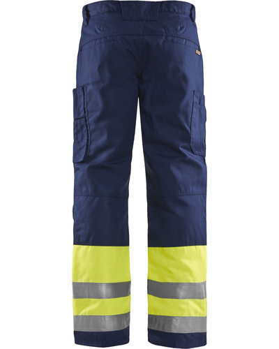 Blaklader Winterwerkbroek High Vis met striping