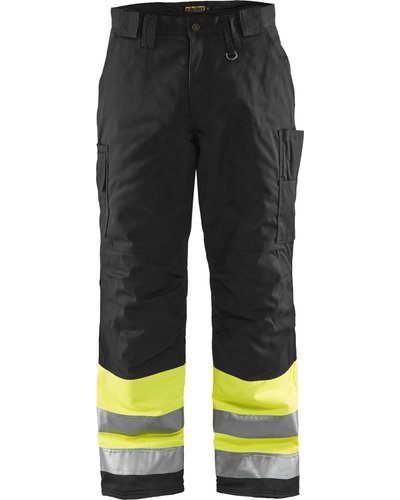 Blaklader Winterwerkbroek High Vis met striping