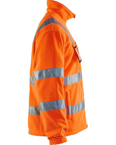 Blaklader Fleecejas High Vis met striping