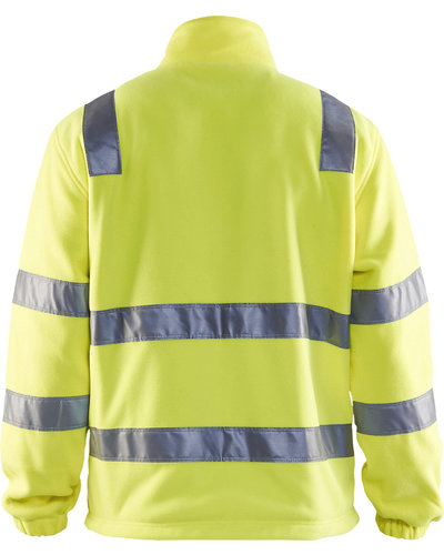 Blaklader Fleecejas High Vis met striping