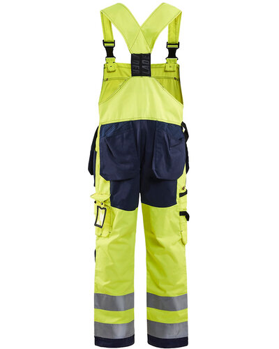 Blaklader Bretelsoverall High Vis met striping