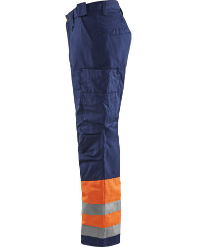 Blaklader Winterwerkbroek High Vis met striping
