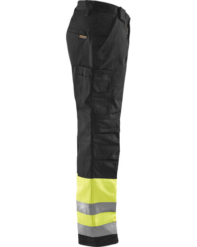 Blaklader Winterwerkbroek High Vis met striping