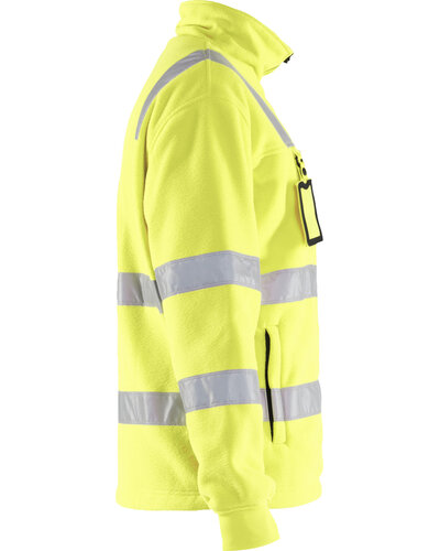 Blaklader Fleecejas High Vis met striping