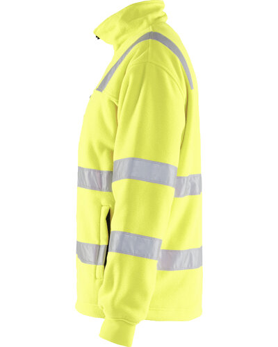 Blaklader Fleecejas High Vis met striping