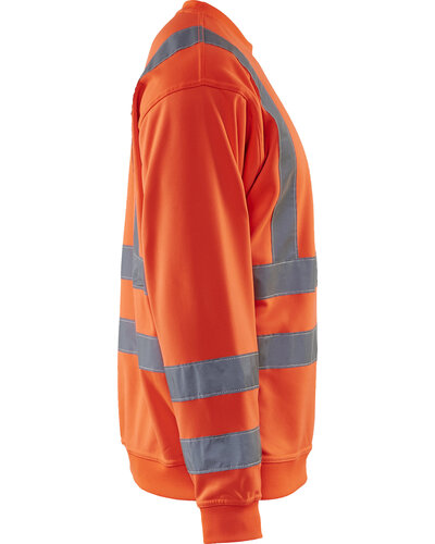 Blaklader Sweatshirt High Vis met striping