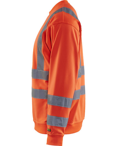 Blaklader Sweatshirt High Vis met striping