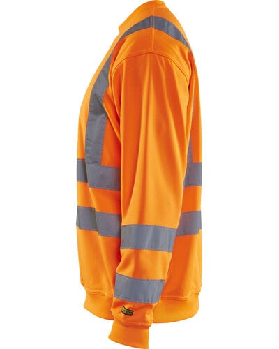 Blaklader Sweatshirt High Vis met striping