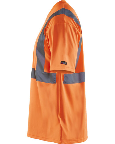 Blaklader T-shirt High Vis met striping