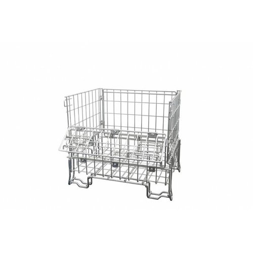 Metal Wire Pallet Cage - 800x600x700mm - Foldable