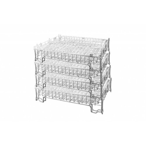 Metal Wire Pallet Cage - 1200x1000x1200mm - Foldable