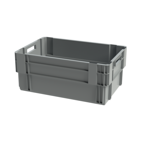 Stack and Nest Box - 600x400x250mm, Plastic, 45 L