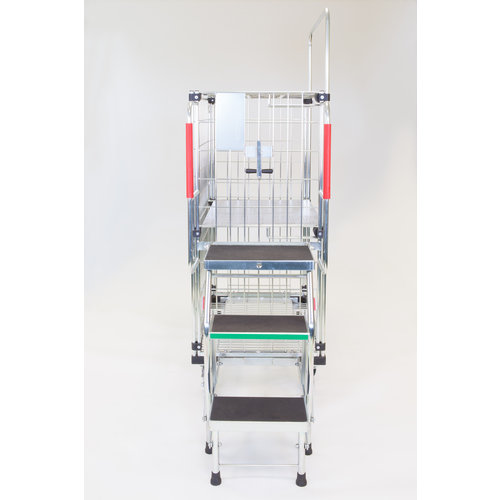 Order Picking Trolley - 1600x640x1800mm - Folding Steps