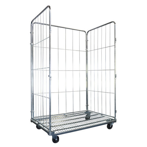 Laundry Roll Container 4 Sided - 1200x800x1800mm, Folding Gate