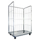 Laundry Roll Container 4 Sided - 1200x800x1800mm, Folding Gate