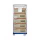 Security Roll Container - 810x720x1800mm, Plastic Base, Lockable
