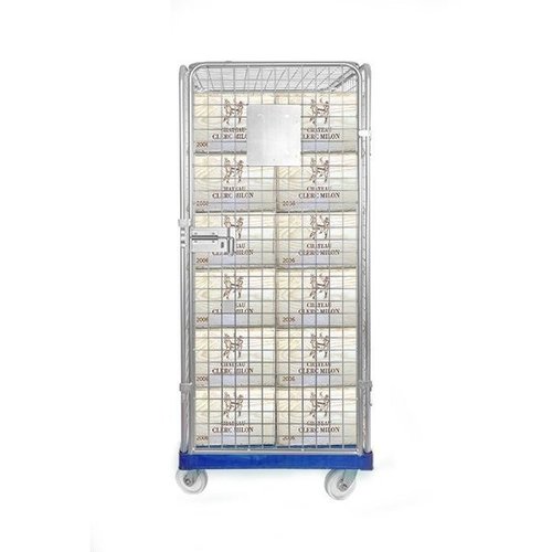 Security Roll Container - 810x720x1800mm, Plastic Base, Lockable