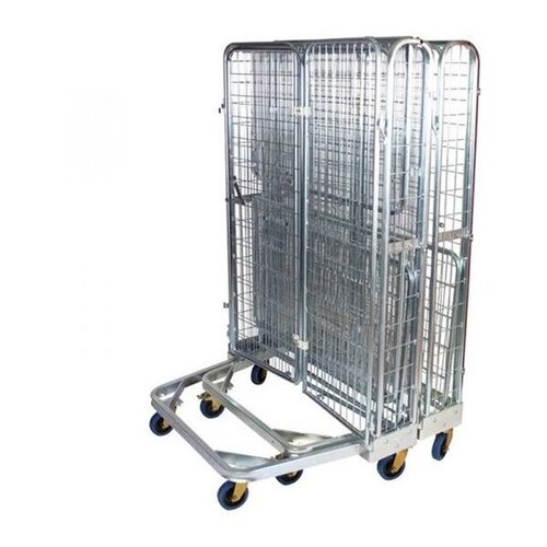 Security Roll Container - 1200x800x1800mm, Dual Door, Internal Shelf, Nestable