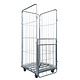 Laundry Roll Container 4 Sided - 800x720x1800mm, Folding Gate