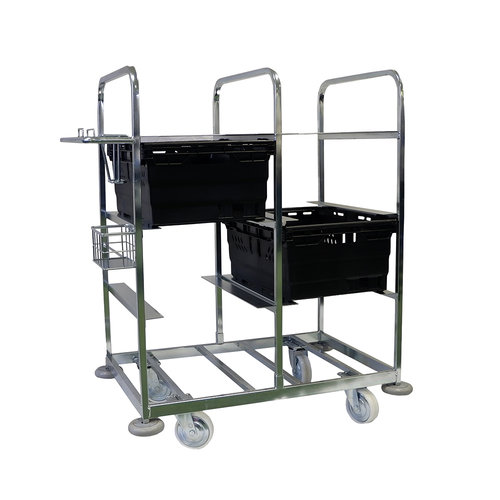 Order Picking Trolley - Includes 8 Bale Arm Boxes UK69203