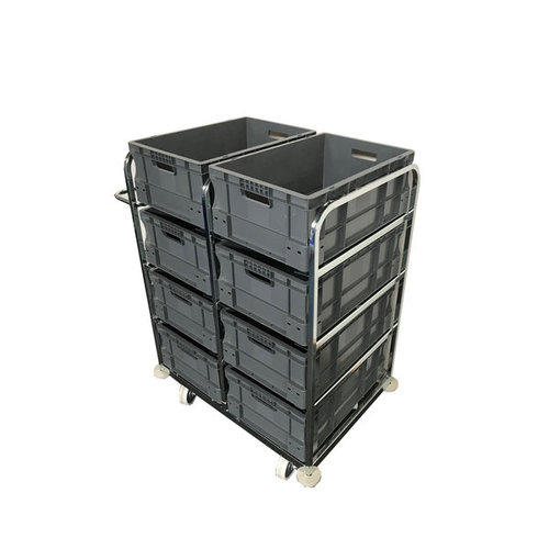 Order Picking Trolley - Includes 8 Euro Stacking Boxes 64576
