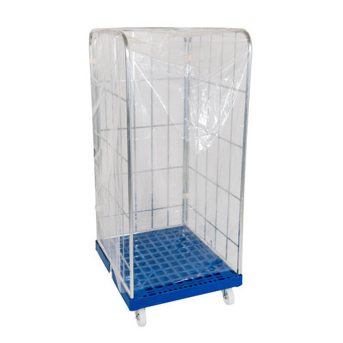 Roll Container Cover - 820x730x1460 - Transparent, 40 Per Box