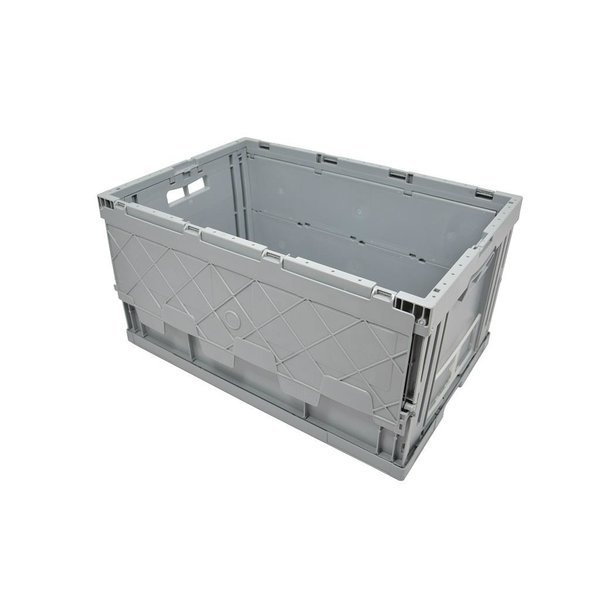 Folding Plastic Crate With Lid 59l 600x400x320mm C 
