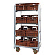 Danish Trolley / Plant Trolley - 715x565x1250mm, Half Size