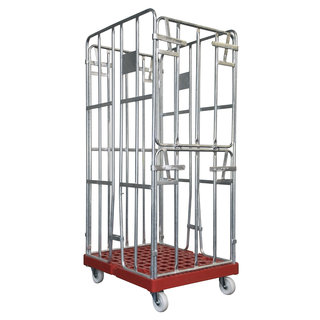 Roll Container 4 Sided - 810x680x1680mm, Folding Gate