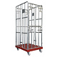 Roll Container 4 Sided - 810x680x1680mm, Folding Gate