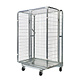 Security Roll Container - 1200x800x1800mm, Dual Door, Internal Shelf, Nestable
