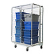 Security Roll Container - 1200x800x1800mm, Dual Door, Internal Shelf, Nestable