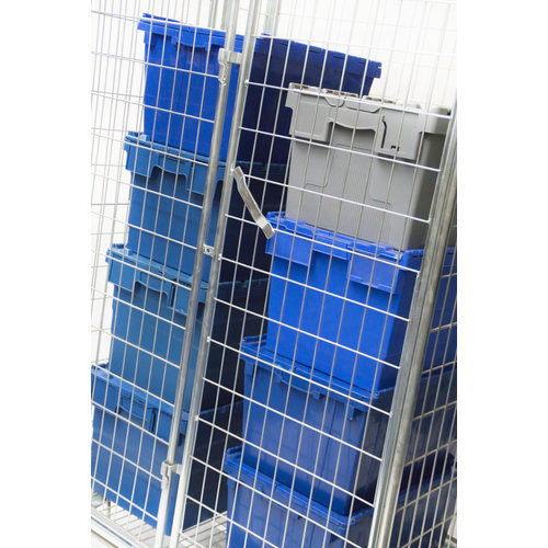 Security Roll Container - 1200x800x1800mm, Dual Door, Internal Shelf, Nestable