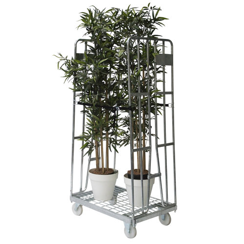 Roll Container 2 Sided - 870x600x1690mm, Clamping Gates, Tension Straps