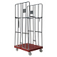 Roll Container 2 Sided - 810x680x1680mm, Plastic Base, Clamp Gates