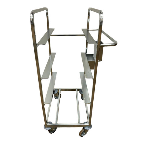 Order Picking Trolley - 590x615x1170mm, 4 Compartments, No Boxes