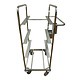 Order Picking Trolley - 590x615x1170mm, 4 Compartments, No Boxes