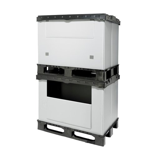 Pallet Box -1220x820x928mm, Plastic, Collapsible, 630 L