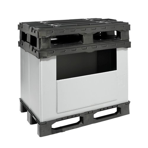 Pallet Box -1220x820x928mm, Plastic, Collapsible, 630 L