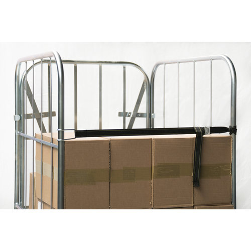 Roll Container 2 Sided - 810x720x1620mm, Plastic Base