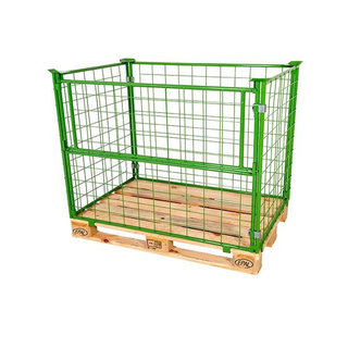 Metal Pallet Converter -1200x800x1000mm, Folding, Green