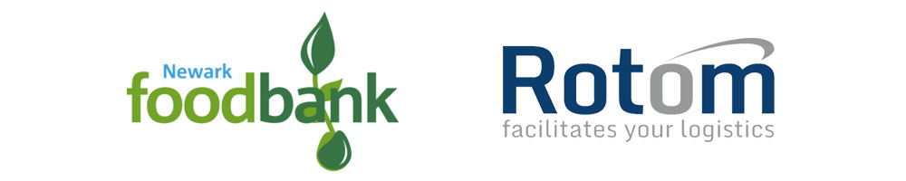 Newark Foodbank and Rotom Logo