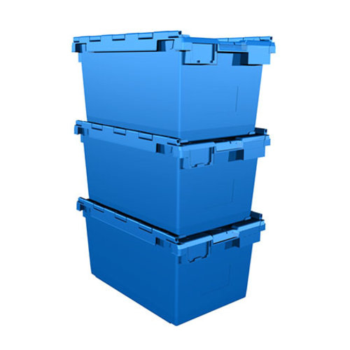 L3C Lidded Crate - 710x460x368mm - 80 Litres - Used