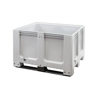 Pallet Box - 1200x1000x760mm, Plastic, 3 Skids, 610 L