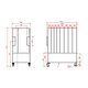 Pallet Repair Roll Cage - 1342x800x1711mm