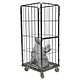 Laundry Roll Container 4 Sided - 800x720x1800mm, Folding Gate