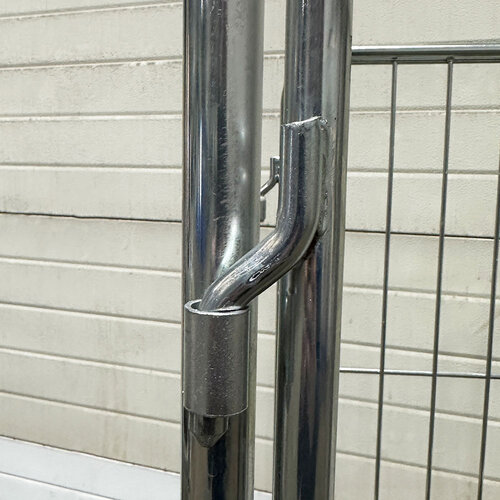 Laundry Roll Container 4 Sided - 680x680x1700mm, Split Gate, Used