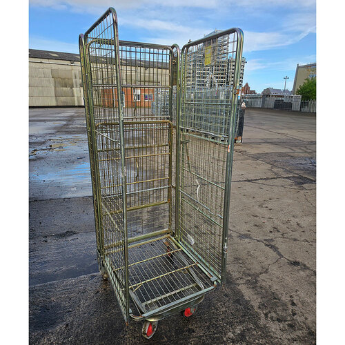 Roll Container 4 Sided - 690x800x1830mm, Nestable, Used