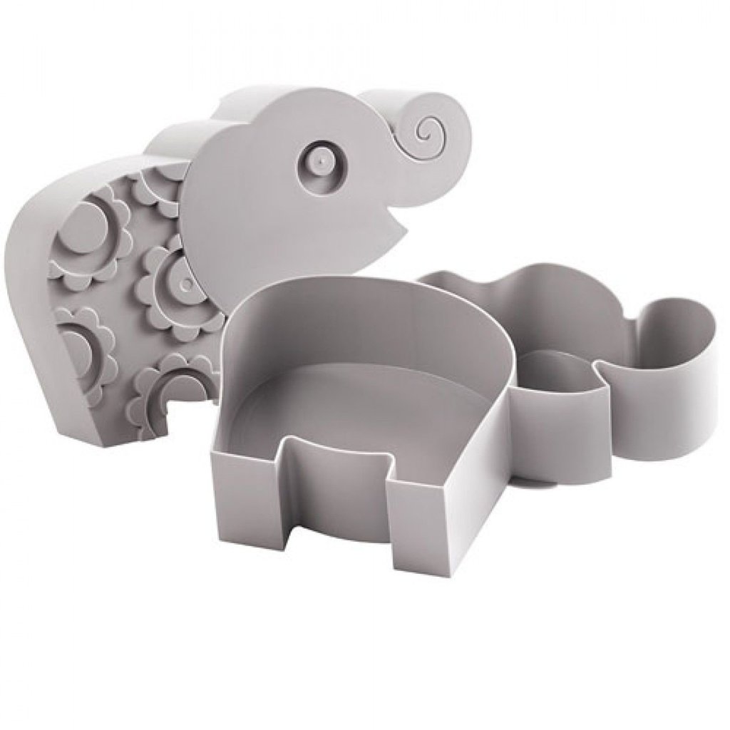 Blafre Lunchbox olifant | grijs